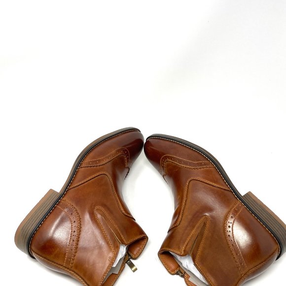 Kunsto Leather Men Boots US Size 10.5  Cognac main image 5